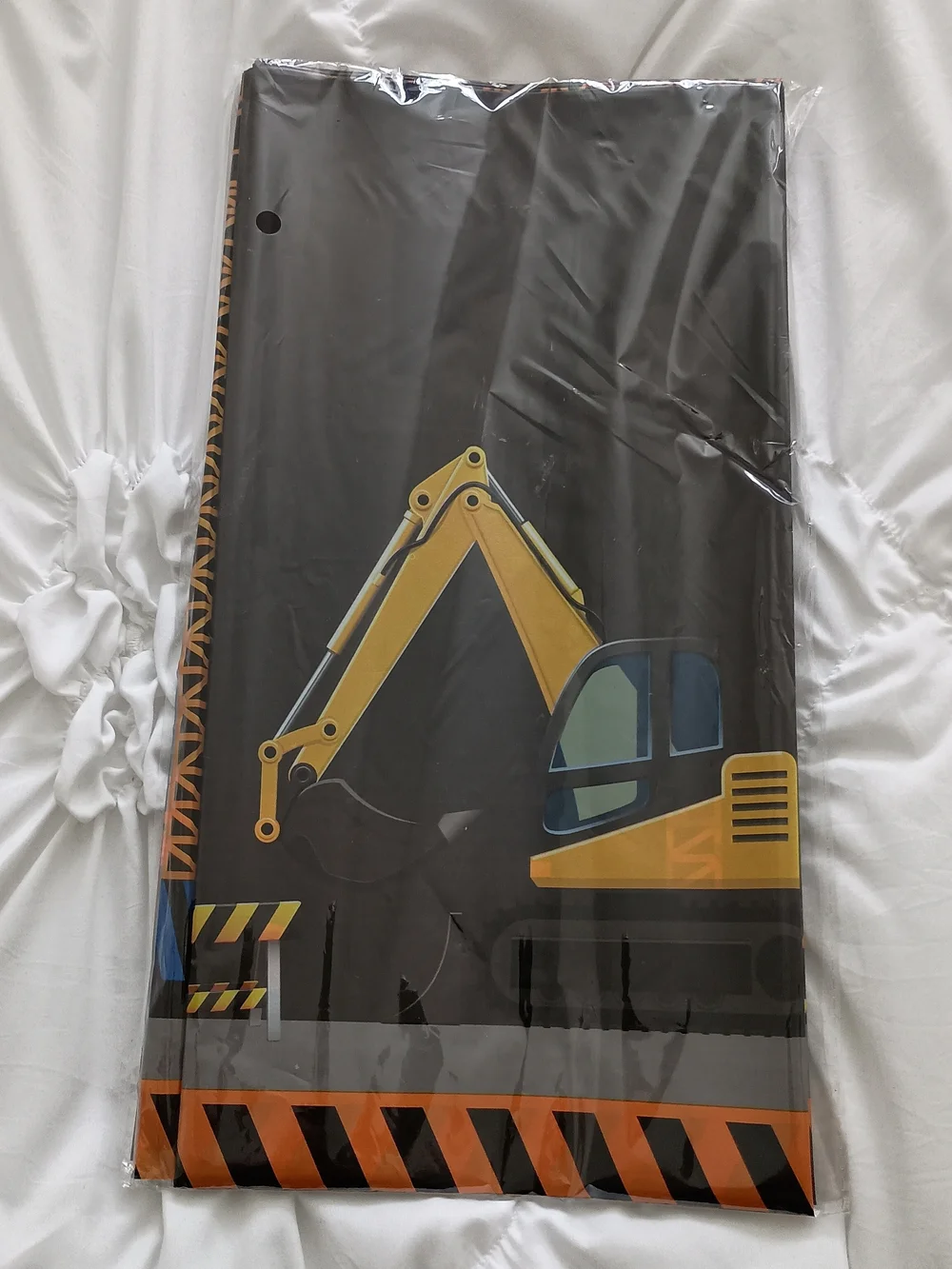 Set Of 2 Construction Theme Party Tablecloths 54x108 Inches Birthday Promotion